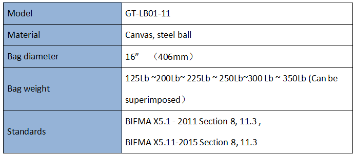 BIFMA Bag Type Impactor device