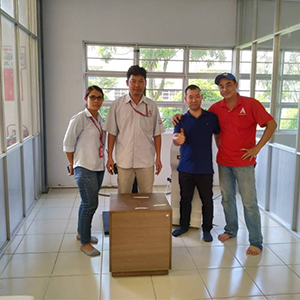GESTER Apparecchiature di collaudo di mobili Formazione per l'installazione in Vietnam